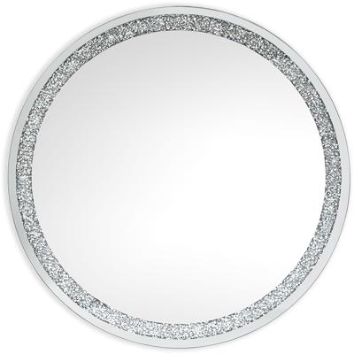 Spiegel - Trion Asse - Decoratieve Spiegel - Rond - 80cm - Glittereffect - Spiegelglas