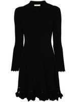 Ulla Johnson robe nervurée Cybil à coupe courte - Noir - thumbnail