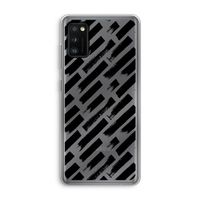 Zwarte vegen: Samsung Galaxy A41 Transparant Hoesje Zwarte vegen: Samsung Galaxy A41 Transparant Hoesje
