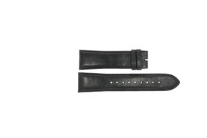 Esprit horlogeband ES100981-40 Leder Zwart 24mm + zwart stiksel