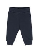 Kenzo Kids pantalon en coton à patch logo - Bleu - thumbnail