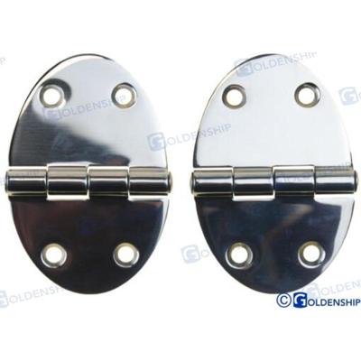 Bisagra acero inoxidable GS72194 - BISAGRA INOX OVAL 51X35 (PACK 2