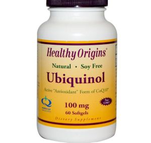 Ubiquinol Soja-vrije formule, 100 mg (60 Softgels) - Healthy Origins