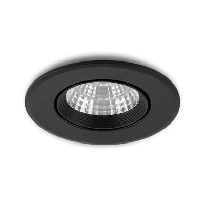 LED-inbouwspot Fioli zwart 3W dimbaar