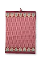 Pip Studio Flower Festival Theedoek Rood/Donkerroze
