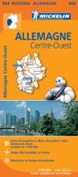 Michelin Wegenkaart 543 Duitsland Midden-West (Paperback)