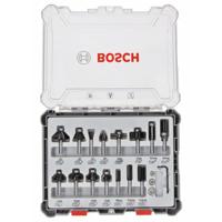 Freesset, 6 mm schacht, 15-delig Bosch 2607017471