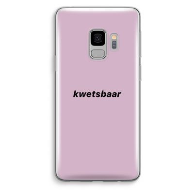 kwetsbaar: Samsung Galaxy S9 Transparant Hoesje