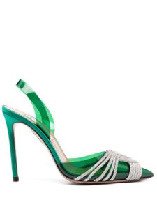 Aquazzura escarpins Gatsby 105 mm à bride arrière - Vert