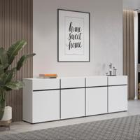 Home365 Dressoir Crotone - 4-deurs incl. 4 lades - Wit