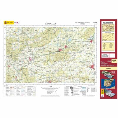 Topografische kaart 1022 MT50 Campillos | CNIG - Instituto Geográfico Nacional1