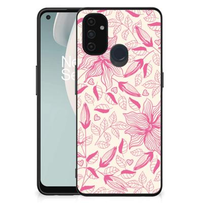 OnePlus Nord N100 Bloemen Hoesje Pink Flowers