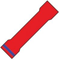 Reduceerstootverbinder roodgeïsoleerd voor draad 2,5-10,0 mm2 25 stuks 100785 Klemko