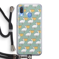 Pelican: Samsung Galaxy A40 Transparant Hoesje met koord
