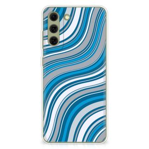 Samsung Galaxy S21FE TPU bumper Waves Blue