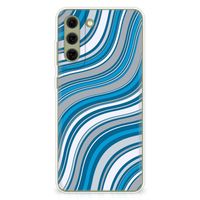 Samsung Galaxy S21FE TPU bumper Waves Blue - thumbnail