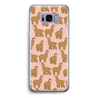 Alpacas: Samsung Galaxy S8 Transparant Hoesje