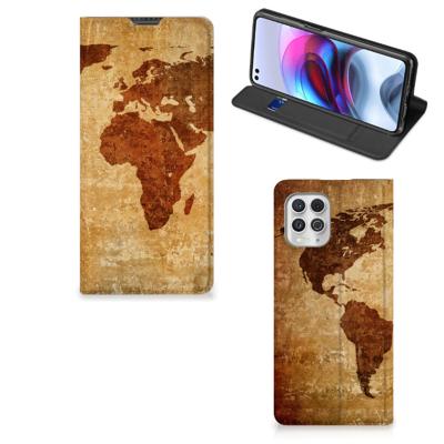 Motorola Moto G100 | Book Cover | Wereldkaart