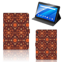 Lenovo Tab E10 Tablet Hoes Batik Brown