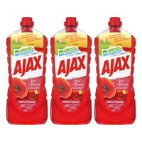 Ajax - Allesreiniger Rode Bloemen - 3x 1,25ltr - thumbnail