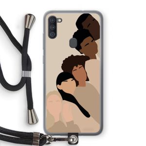 Sweet creatures: Samsung Galaxy A11 Transparant Hoesje met koord