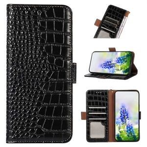 Crocodile Series OnePlus Nord CE 3 Lite/N30 Wallet Leren Hoesje met RFID - Zwart