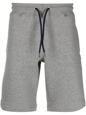 PS Paul Smith short de sport en coton biologique à patch zèbre - Gris