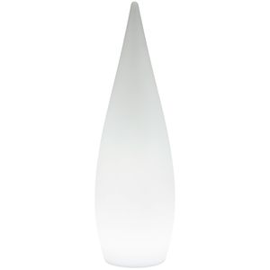 LED Tuinverlichting - Vloerlamp - Trion Palina - 3W - Warm Wit 3000K - RGBW - Dimbaar - Ovaal - Mat Wit - Kunststof