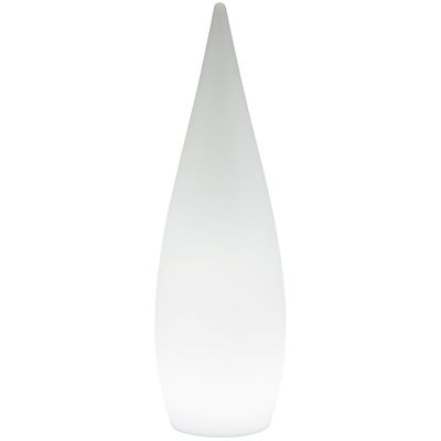 LED Tuinverlichting - Vloerlamp - Trion Palina - 3W - Warm Wit 3000K - RGBW - Dimbaar - Ovaal - Mat Wit - Kunststof