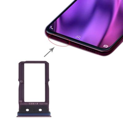 SIM-kaart lade + SIM-kaart lade voor vivo NEX Dual display (paars)