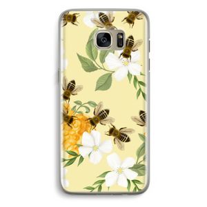 No flowers without bees: Samsung Galaxy S7 Edge Transparant Hoesje