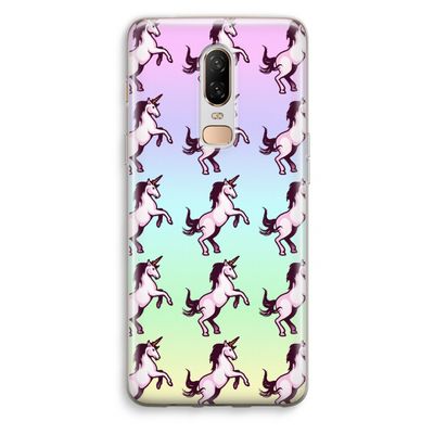 Musketon Unicorn: OnePlus 6 Transparant Hoesje