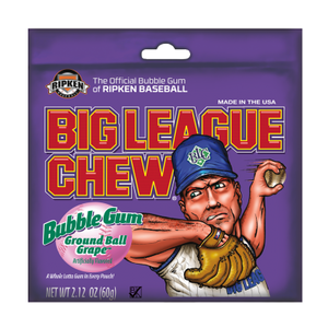 Big League Gum - Grape Bubble Gum 60 Gram