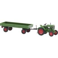 Busch 54102 H0 Landbouw Deutz F1M 414 met landbouwaanhanger Busch 54102 H0 Landbouw Deutz F1M 414 met landbouwaanhanger