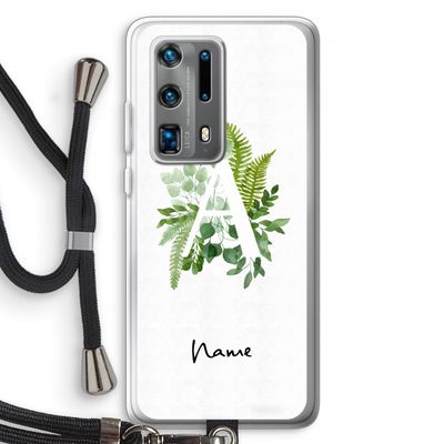 Green Brush: Huawei P40 Pro Plus Transparant Hoesje met koord