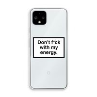 My energy: Pixel 4 Transparant Hoesje