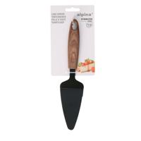 Alpina Taartschep - RVS - zwart/bruin - 25 cm - Keukengerei - opdienen/serveren van taartjes