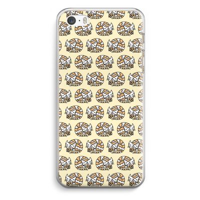 Slapende poes: iPhone 5 / 5S / SE Transparant Hoesje