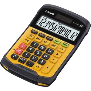 Casio WM-320MT Bureaurekenmachine Geel, Zwart Aantal displayposities: 12 werkt op zonne-energie, werkt op batterijen (b x h x d) 145 x 36 x 195 mm