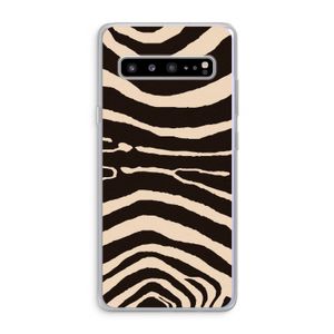 Arizona Zebra: Samsung Galaxy S10 5G Transparant Hoesje