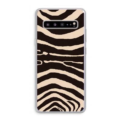 Arizona Zebra: Samsung Galaxy S10 5G Transparant Hoesje