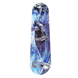 Groot houten skateboard met haaienprint 81 cm   -