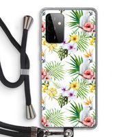 Gele kuif: Samsung Galaxy A72 5G Transparant Hoesje met koord