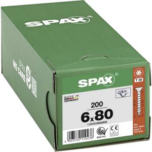SPAX 1191010600805 Houtschroef 6 mm 80 mm T-STAR plus Staal WIROX 200 stuk(s)