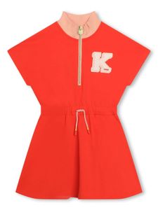 Kenzo Kids robe Kenzo Club à col zippé - Rouge