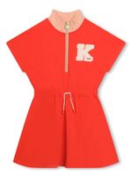 Kenzo Kids robe Kenzo Club à col zippé - Rouge - thumbnail