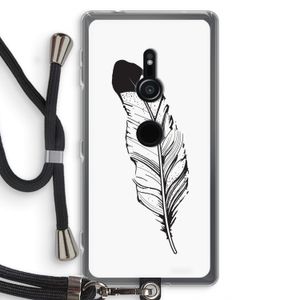 Pluim: Sony Xperia XZ2 Transparant Hoesje met koord