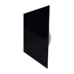 Xiomara Feel Good ventilatierooster glas 2 stuks vierkant 15x15 cm zwart