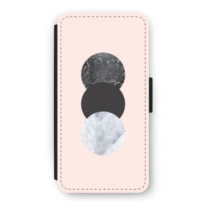 Marmeren cirkels: iPhone 12 Flip Hoesje