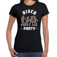 Disco verkleed t-shirt dames - jaren 80 feest outfit - disco party